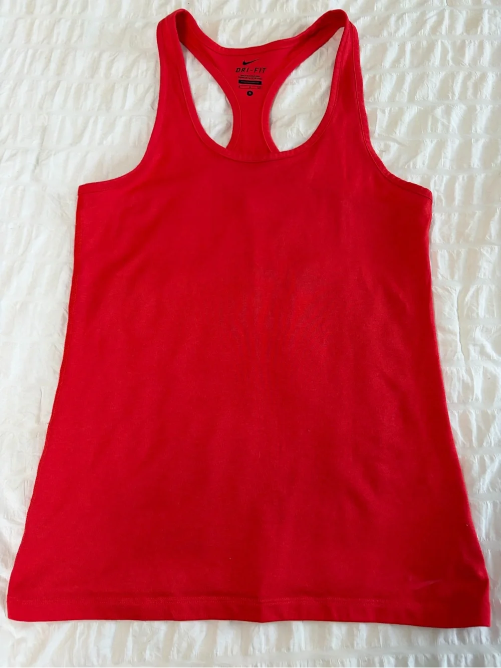 Nike Women's Red Scoop Neck Tank Top